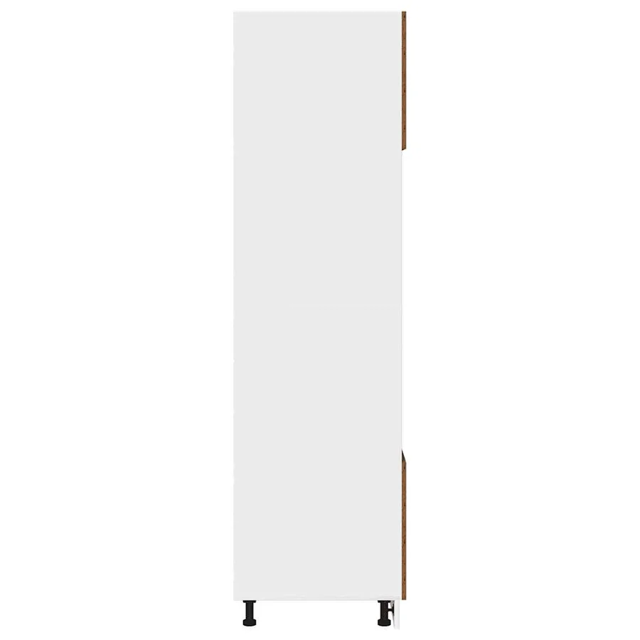 Meuble à micro-ondes "Lyon" Bois ancien 60 x 57 x 207 cm Bois d'ingénierie - 7