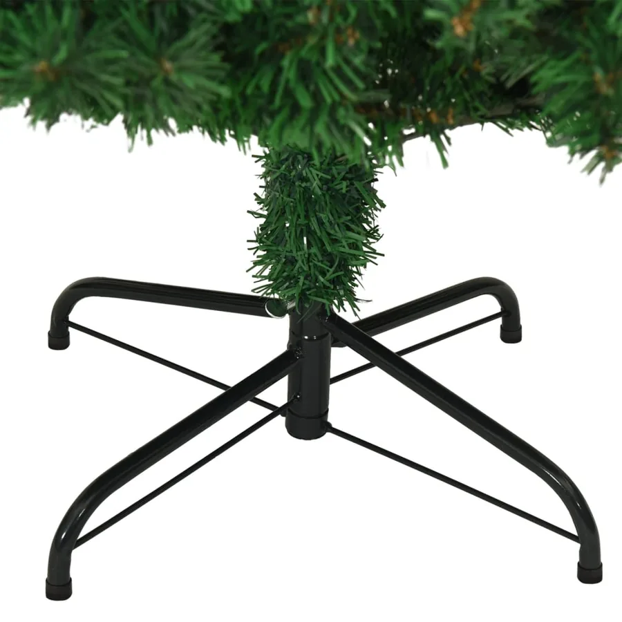 Arbre de Noël artificiel avec branches épaisses vert 180 cm PVC - 5