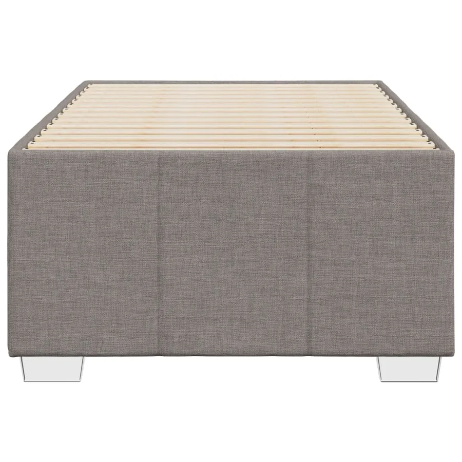 Cadre de lit sans matelas taupe 80x200 cm tissu - 4