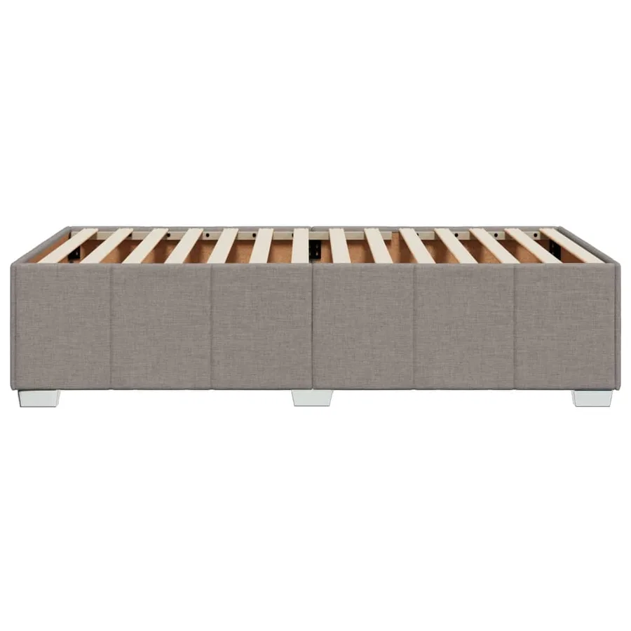 Cadre de lit sans matelas taupe 80x200 cm tissu - 5