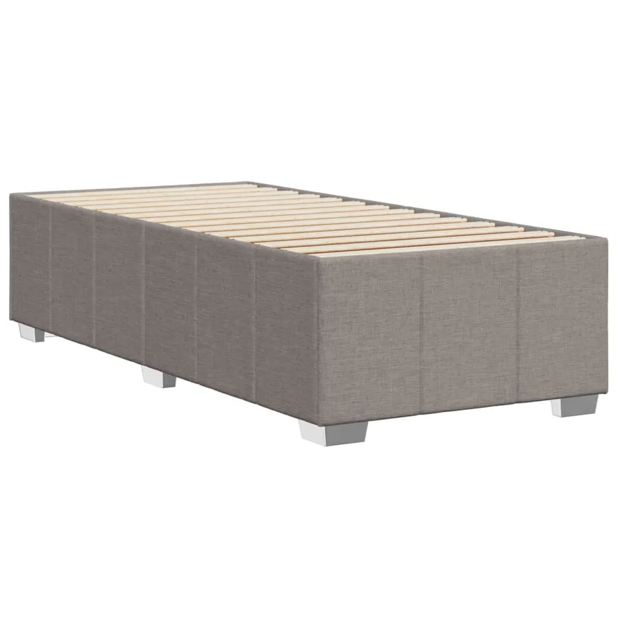 Cadre de lit sans matelas taupe 80x200 cm tissu - 6
