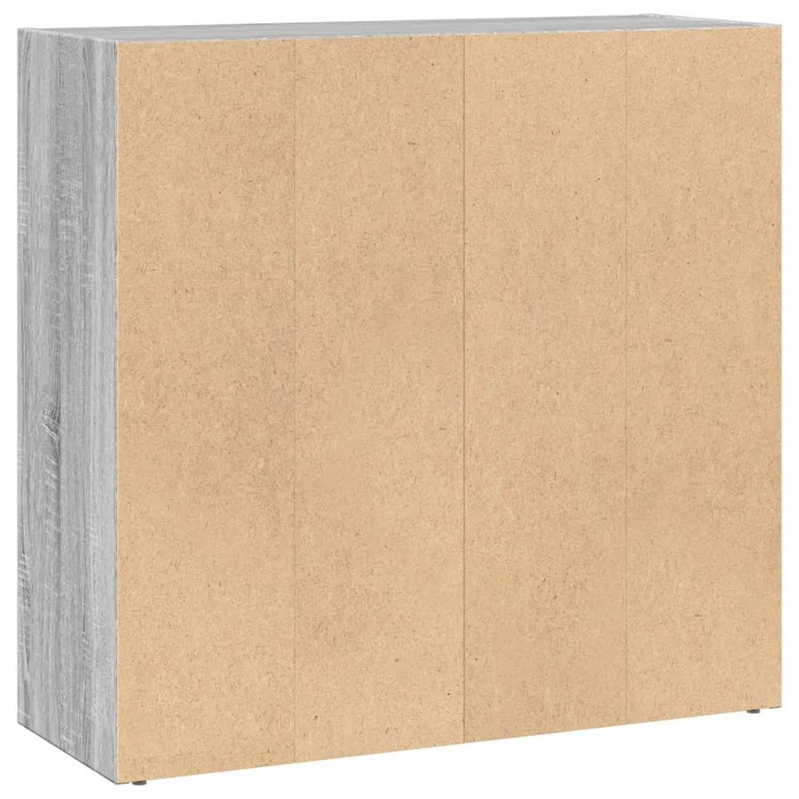 Bibliothèque sonoma gris 80x30x77 cm bois d'ingénierie - 5