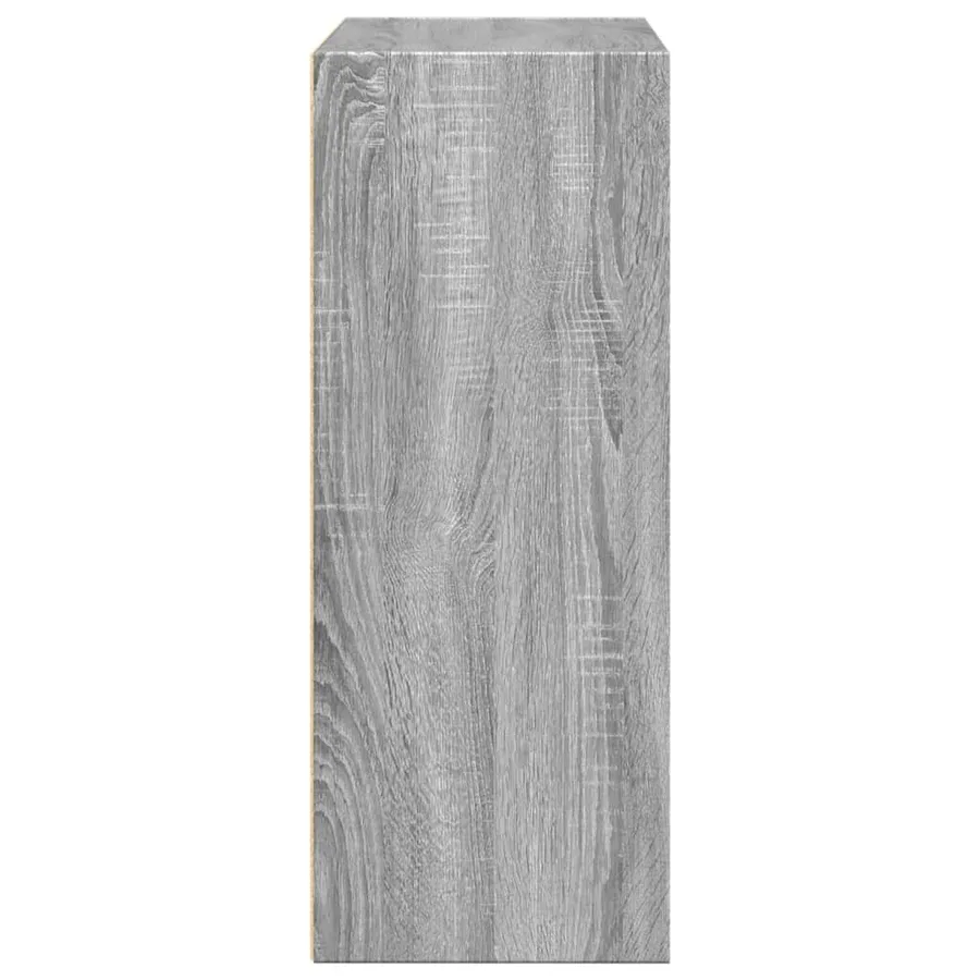 Bibliothèque sonoma gris 80x30x77 cm bois d'ingénierie - 6