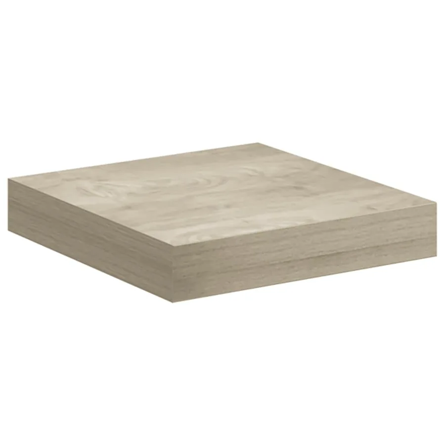 Étagères murales flottantes 2 pcs chêne 23x23,5x3,8 cm MDF - 6