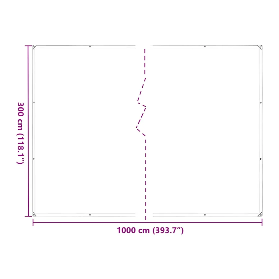 Housse de protection plantes avec œillets 3x10 m polyéthylène - 10