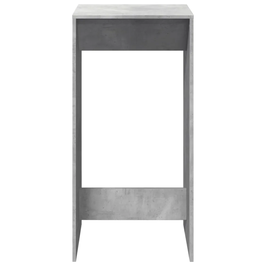 Table de bar gris béton 51x50x103,5 cm bois d'ingénierie - 4