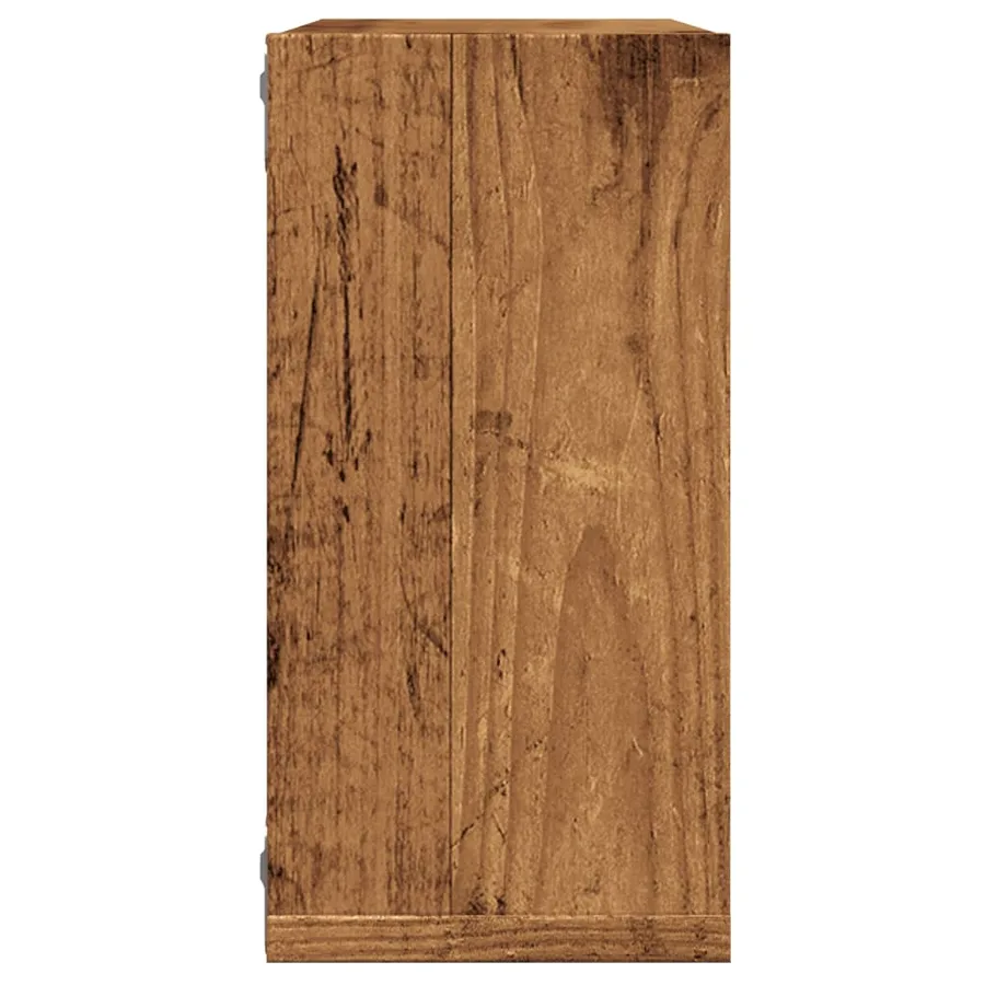 Étagères cube murales 4 pcs vieux bois 30x15x30 cm - 6