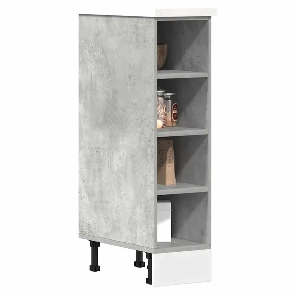 Meuble bas "Riga" Gris béton 20 x 44,5 x 81,5 cm Bois d'ingénierie