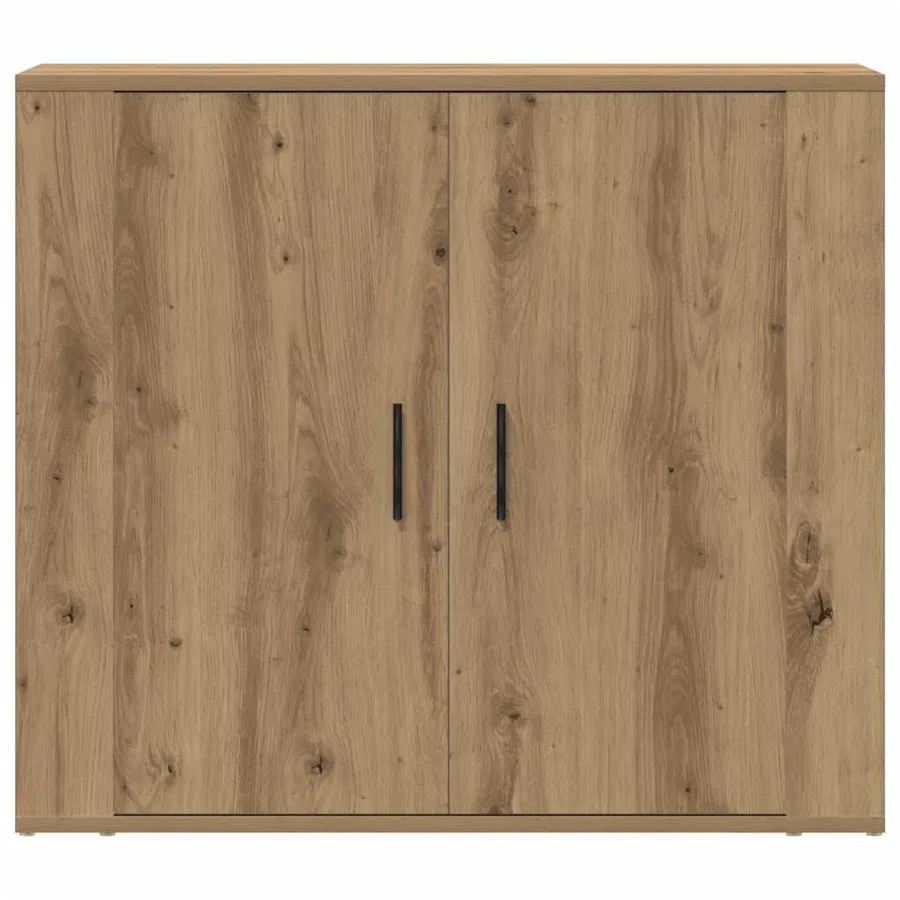 Buffet chêne artisanal 80x33x70 cm bois d'ingénierie - 5