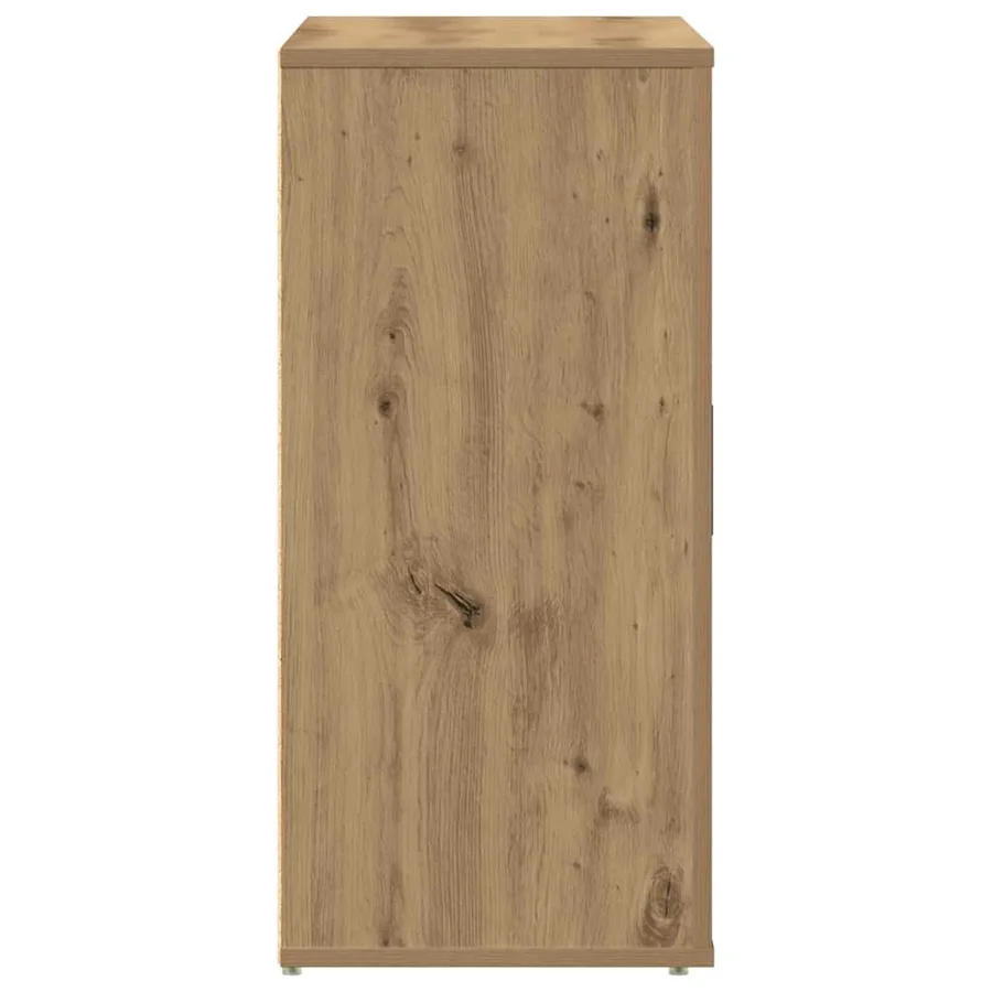Buffet chêne artisanal 80x33x70 cm bois d'ingénierie - 6