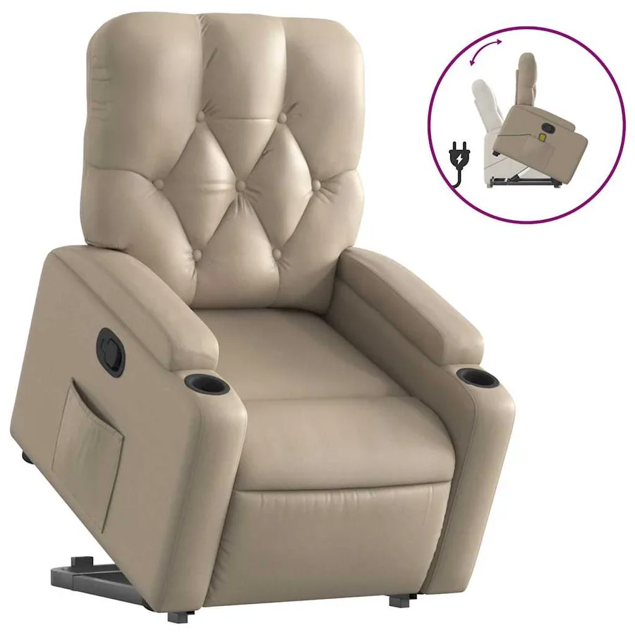 Fauteuil inclinable Cappuccino Similicuir - 2