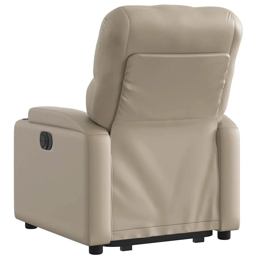Fauteuil inclinable électrique cappuccino similicuir - 5