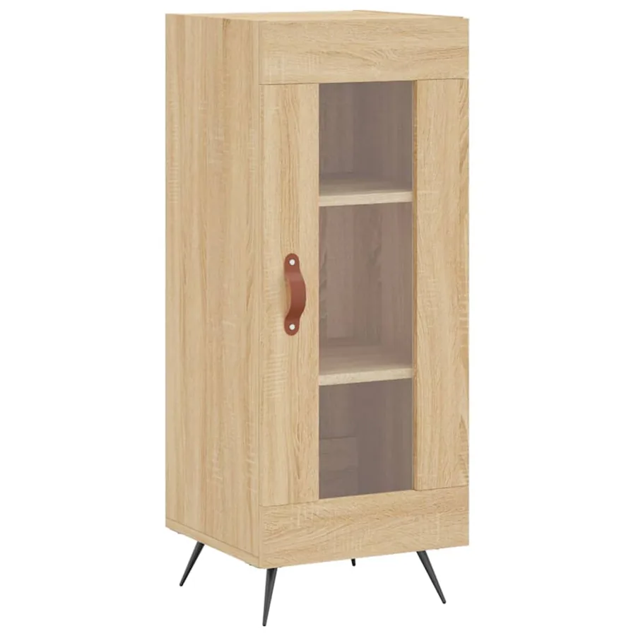 Buffet haut Chêne sonoma 34,5x34x180 cm Bois d'ingénierie - 5