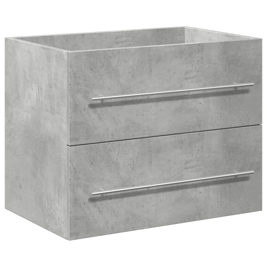 Ensemble de meubles de salle de bain 2 pcs gris béton - 8