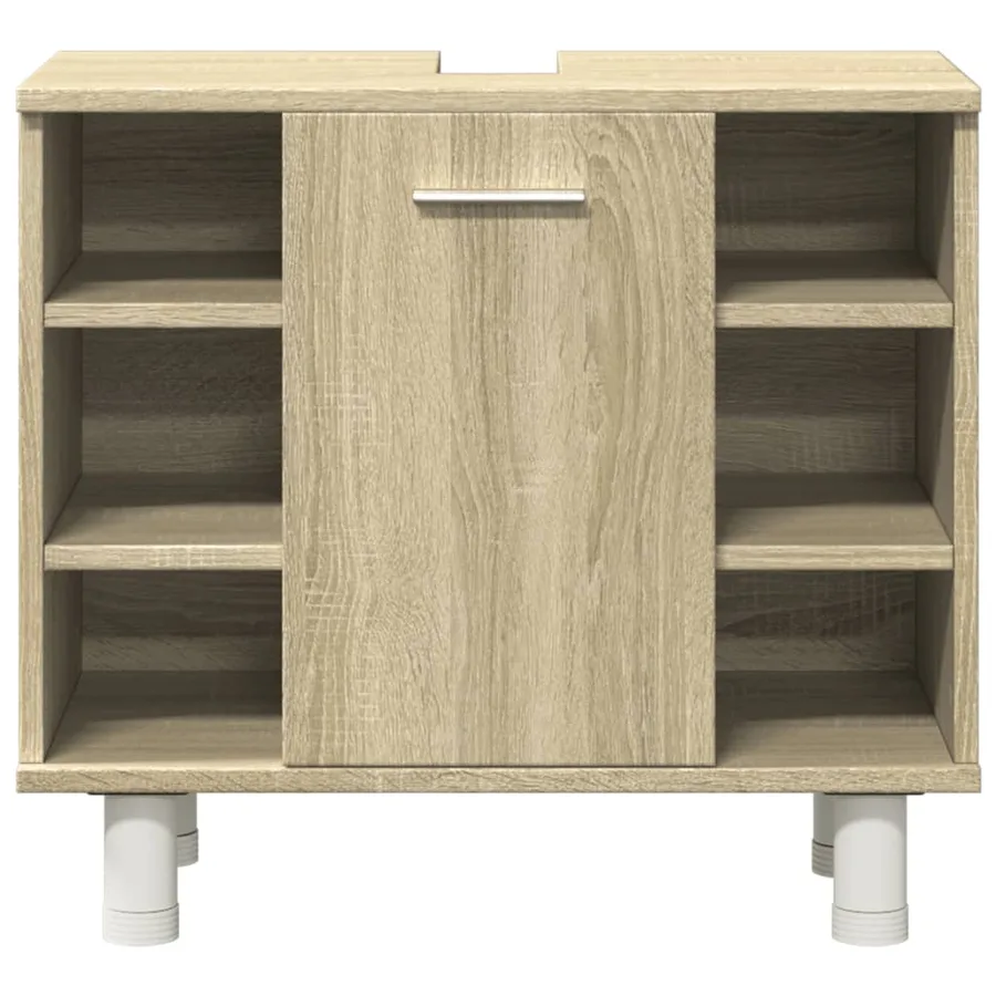 Ensemble de meubles de salle de bain 3 pcs chêne sonoma - 9
