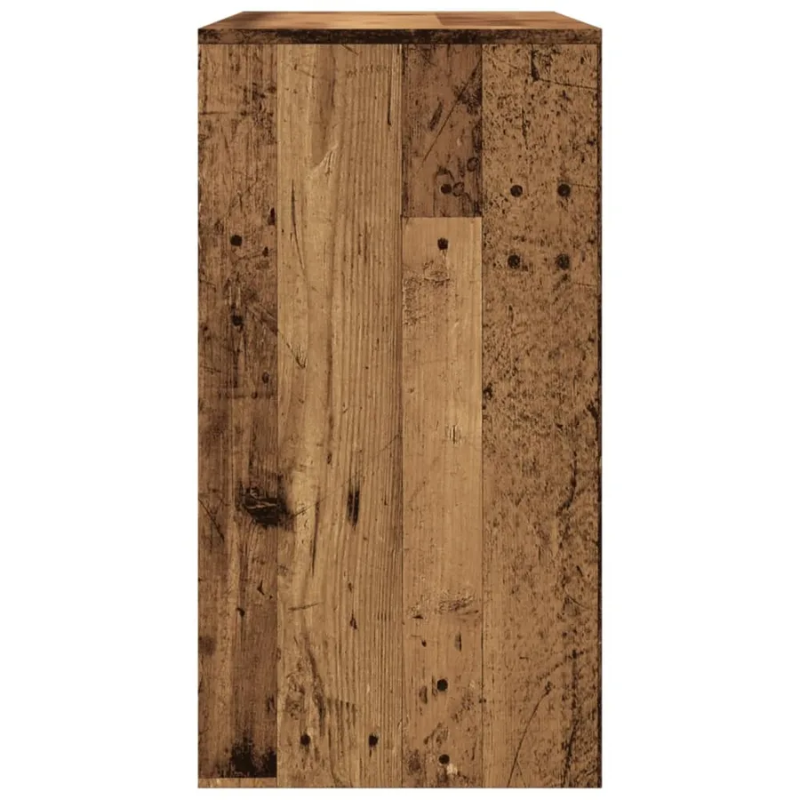 Table console vieux bois 89x41x76,5 cm bois d'ingénierie - 6