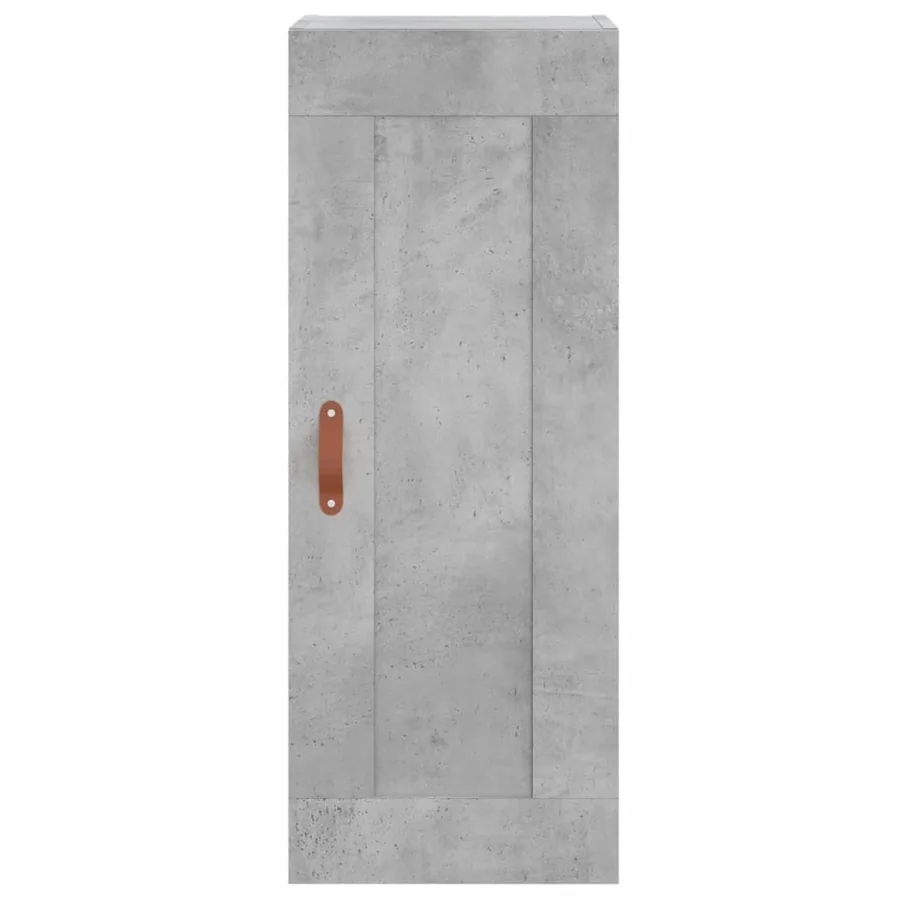 Buffet haut Gris béton 34,5x34x180 cm Bois d'ingénierie - 8