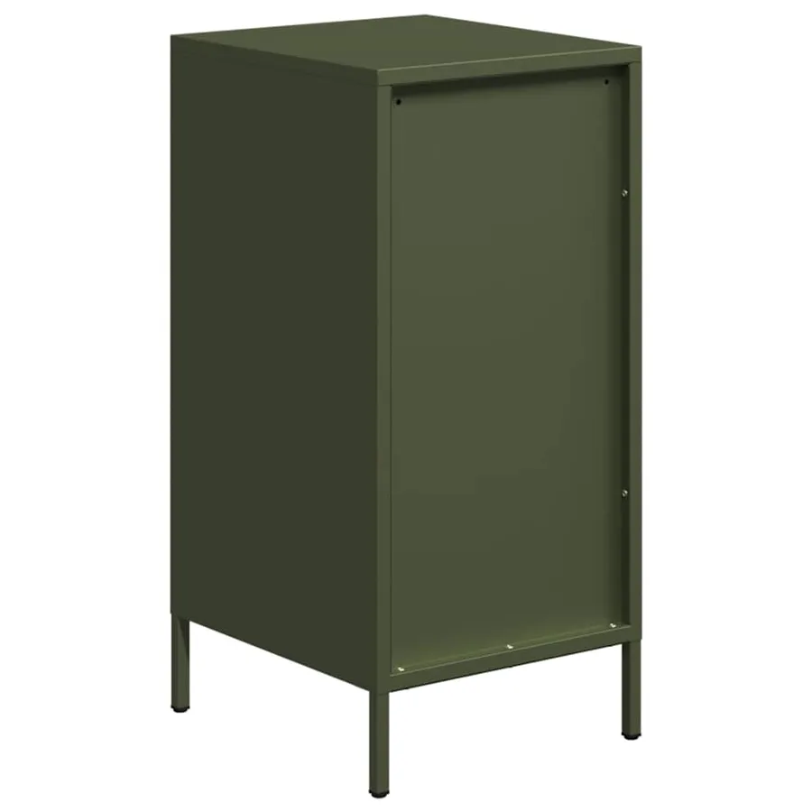 Buffet vert olive 35x39x73,5 cm acier laminé à froid - 7