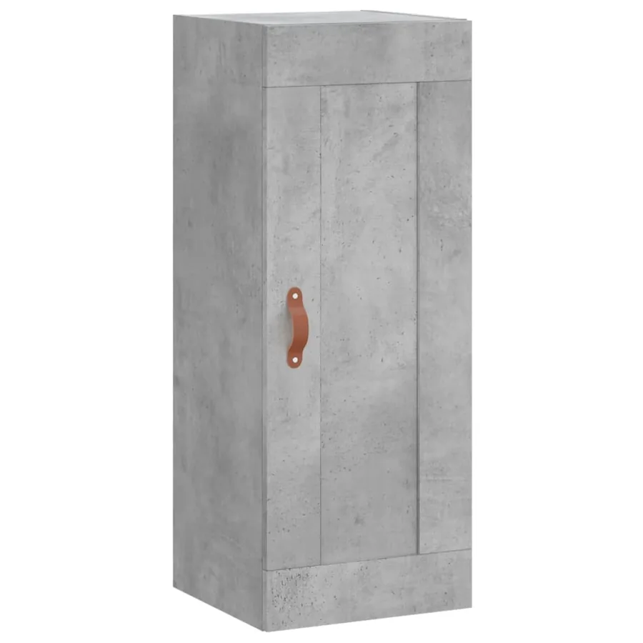 Buffet haut Gris béton 34,5x34x180 cm Bois d'ingénierie - 8