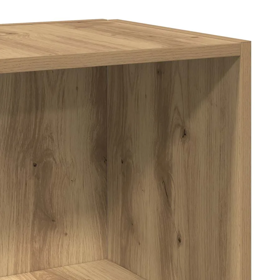 Table d'appoint chêne artisanal 33x33x34 cm bois d'ingénierie - 7