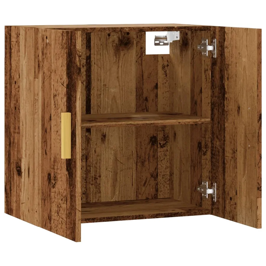 Armoire murale vieux bois 60x31x60 cm bois d'ingénierie - 5