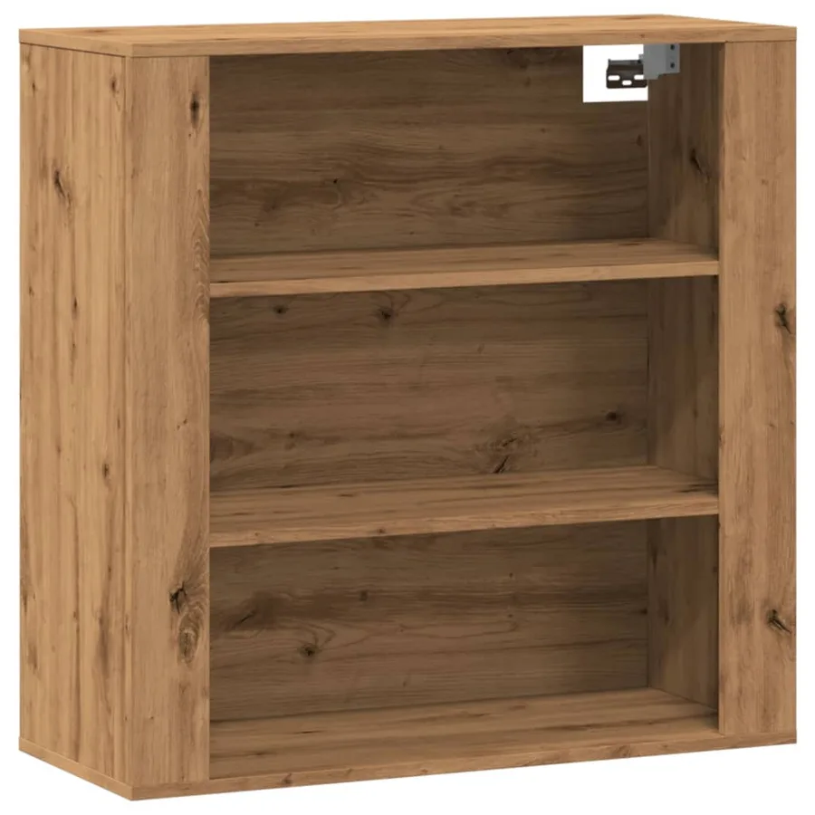 Armoire murale chêne artisanal 80x33x80 cm bois d'ingénierie - 2