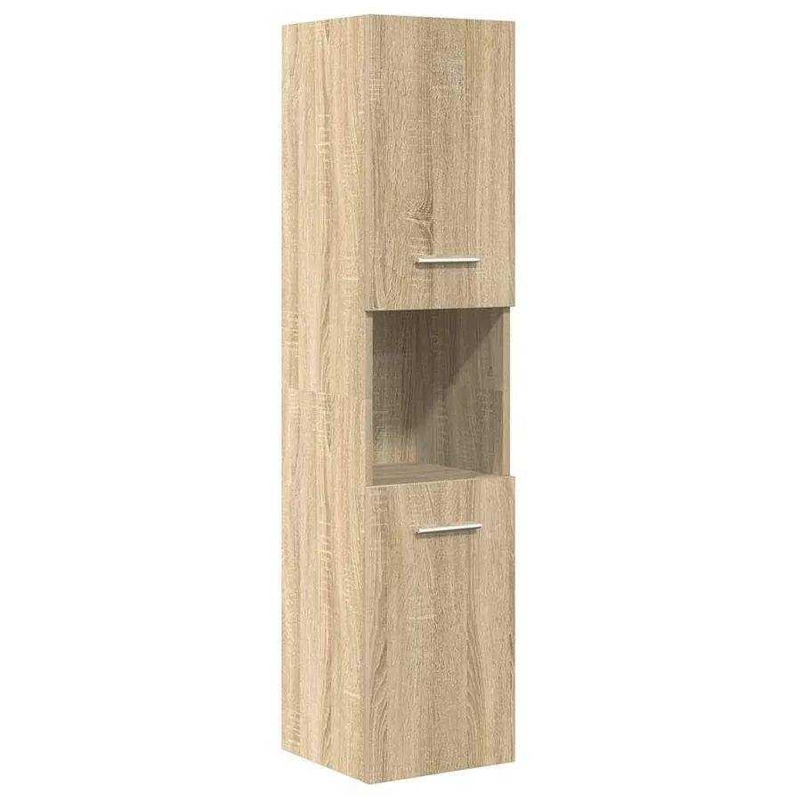Ensemble de meubles de salle de bain 4 pcs chêne sonoma - 5