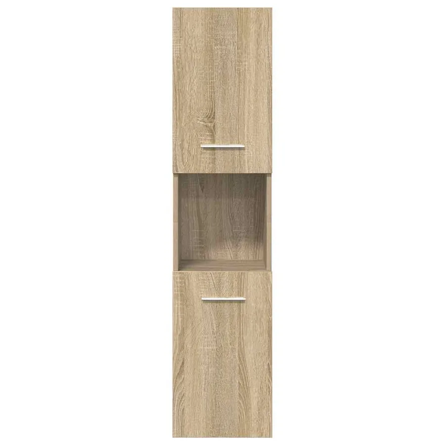 Ensemble de meubles de salle de bain 4 pcs chêne sonoma - 8