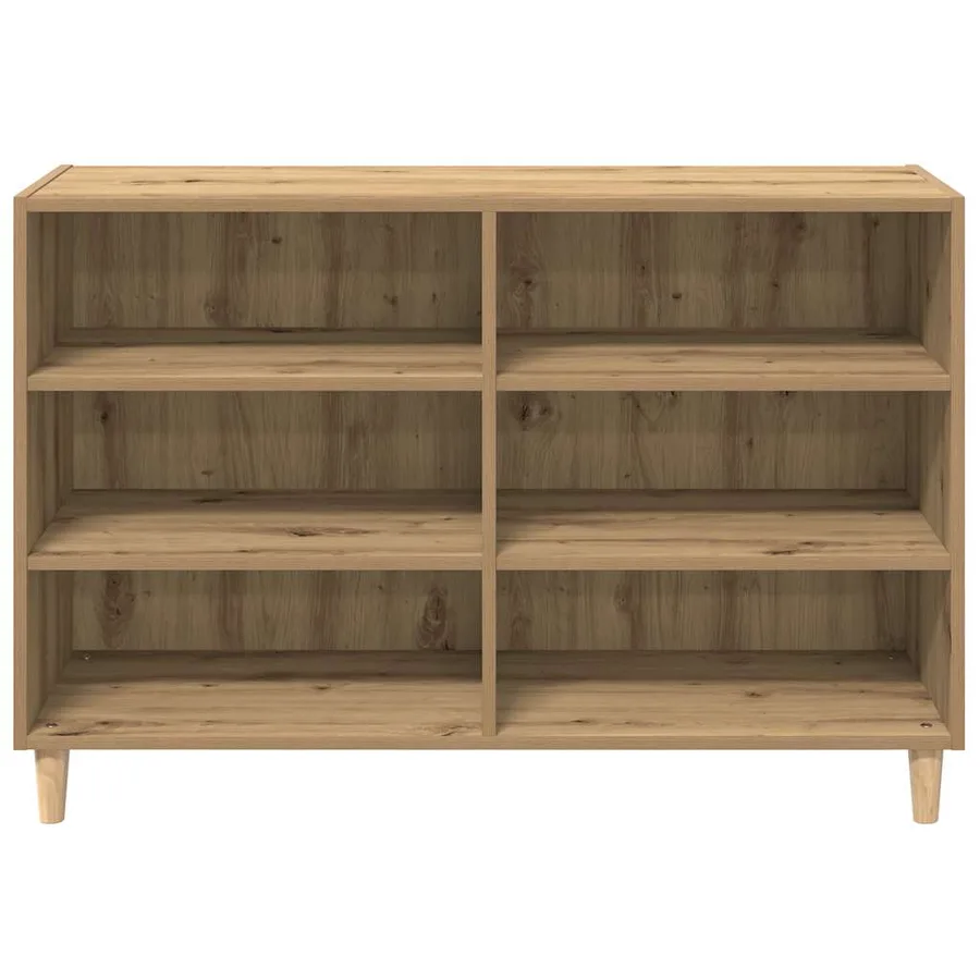 Buffet chêne artisanal 103,5x35x70 cm bois d'ingénierie - 5