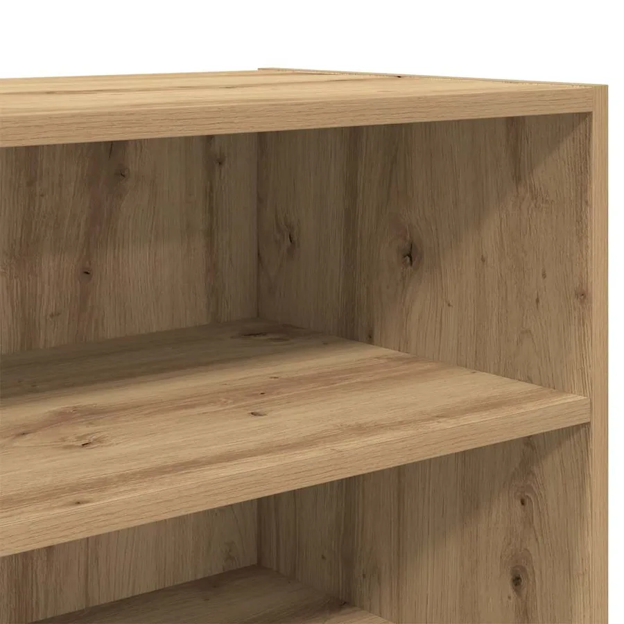 Buffet chêne artisanal 103,5x35x70 cm bois d'ingénierie - 8