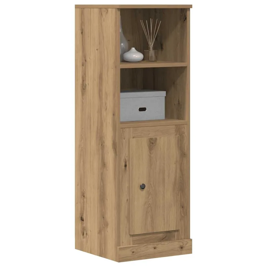 Buffet haut chêne artisanal 36x35,5x103,5 cm bois d'ingénierie - 3