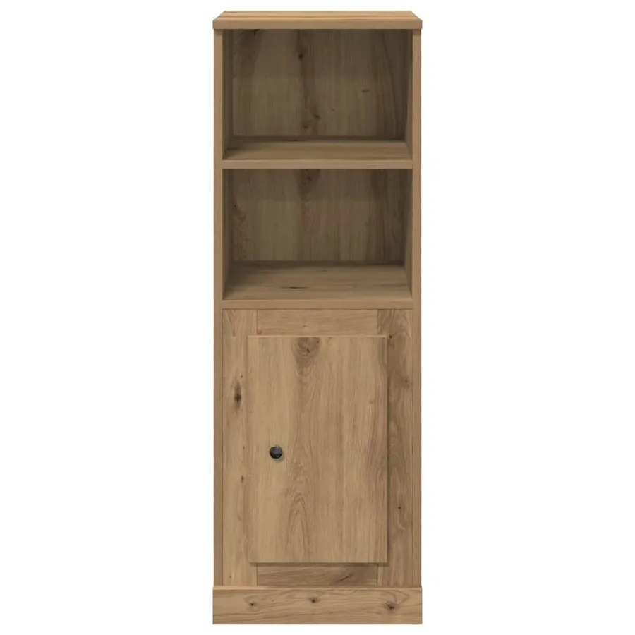 Buffet haut chêne artisanal 36x35,5x103,5 cm bois d'ingénierie - 5