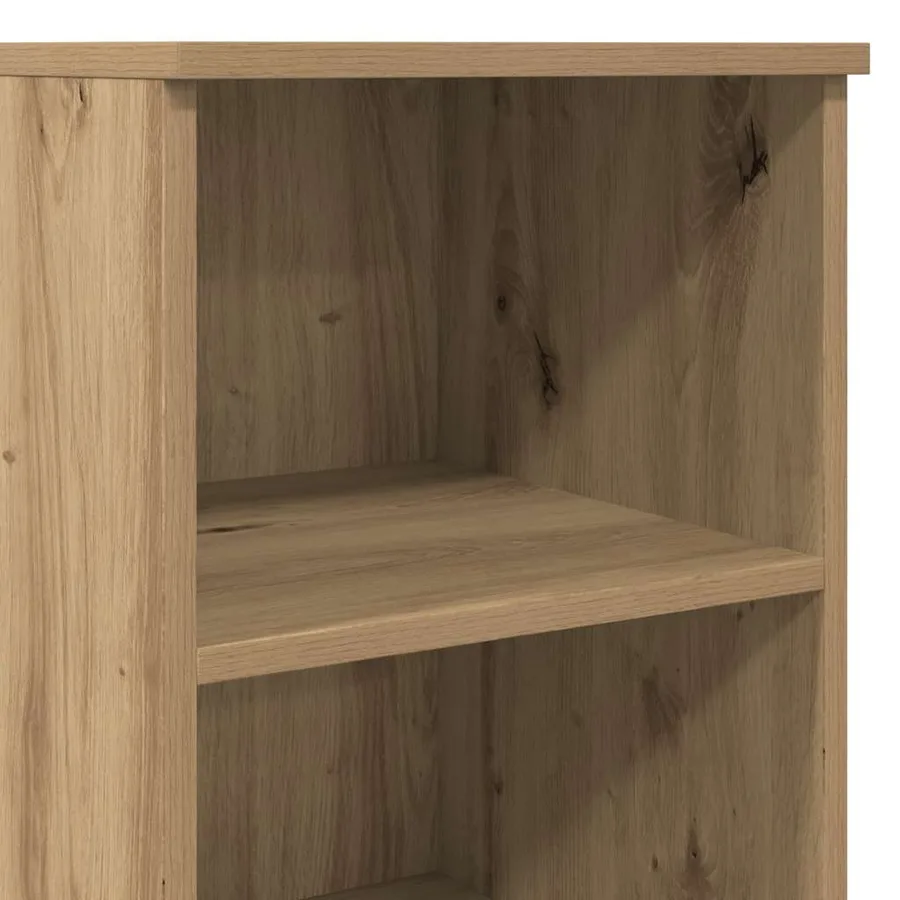 Buffet haut chêne artisanal 36x35,5x103,5 cm bois d'ingénierie - 8