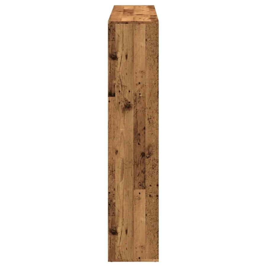 Bibliothèque vieux bois 137,5x29x137,5 cm bois d'ingénierie - 6