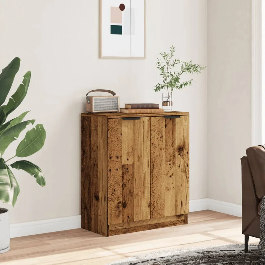 Buffet vieux bois 60x30x70 cm bois d'ingénierie - 3