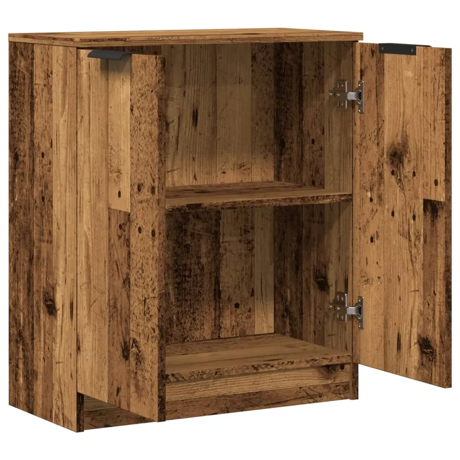 Buffet vieux bois 60x30x70 cm bois d'ingénierie - 7