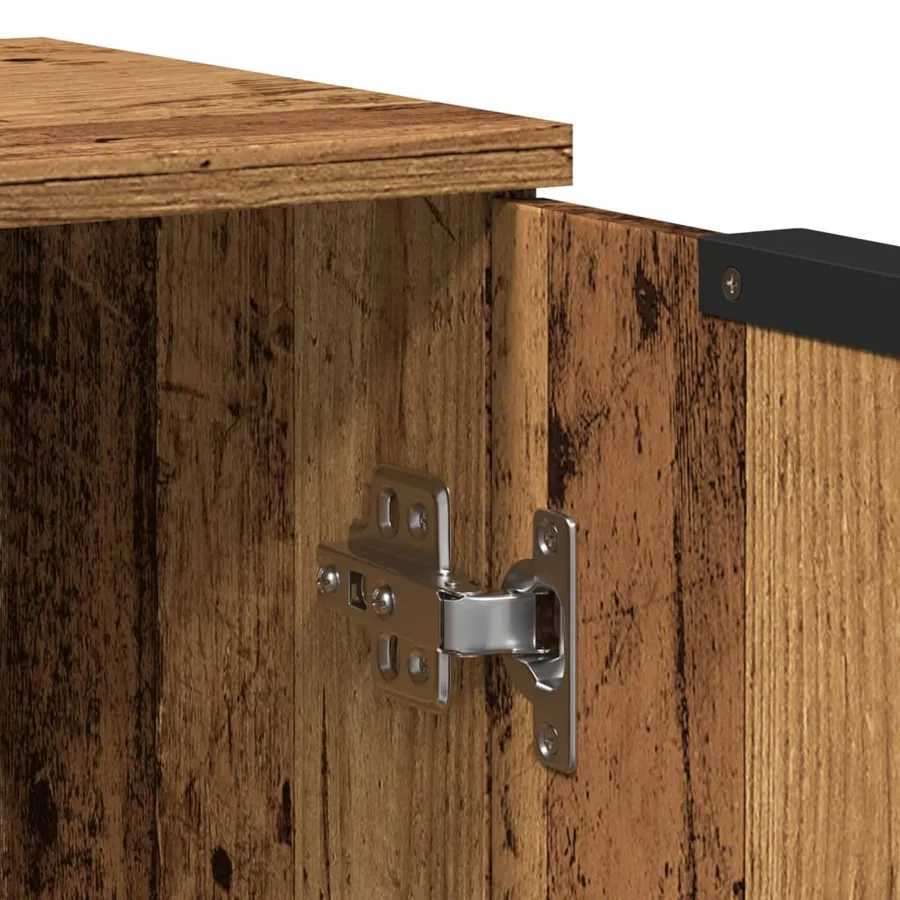 Buffet vieux bois 60x30x70 cm bois d'ingénierie - 8