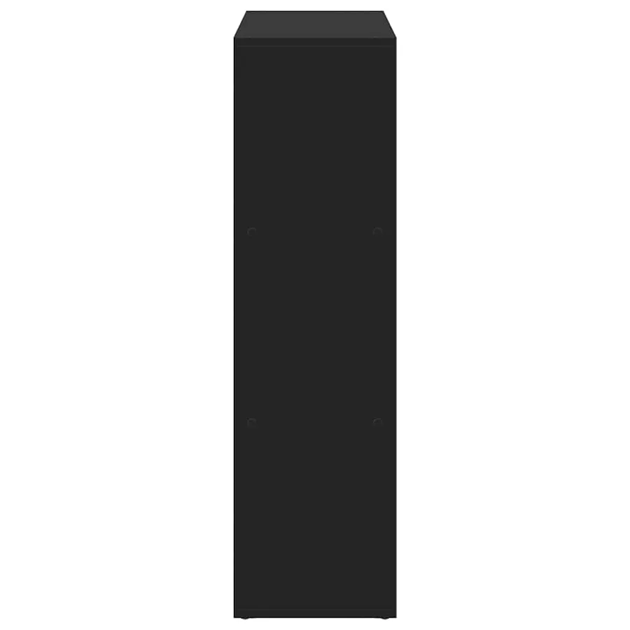 Étagère séparatrice de pièce noir 102x29x103,5 cm - 6
