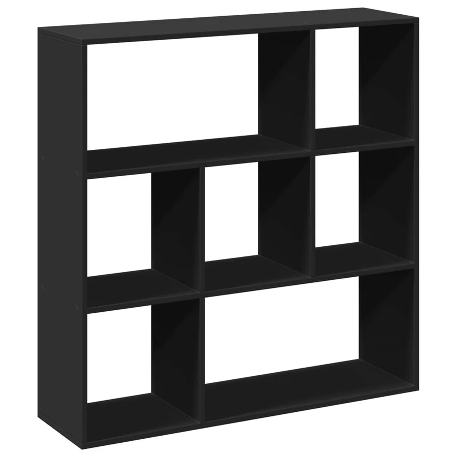 Étagère séparatrice de pièce noir 102x29x103,5 cm - 7