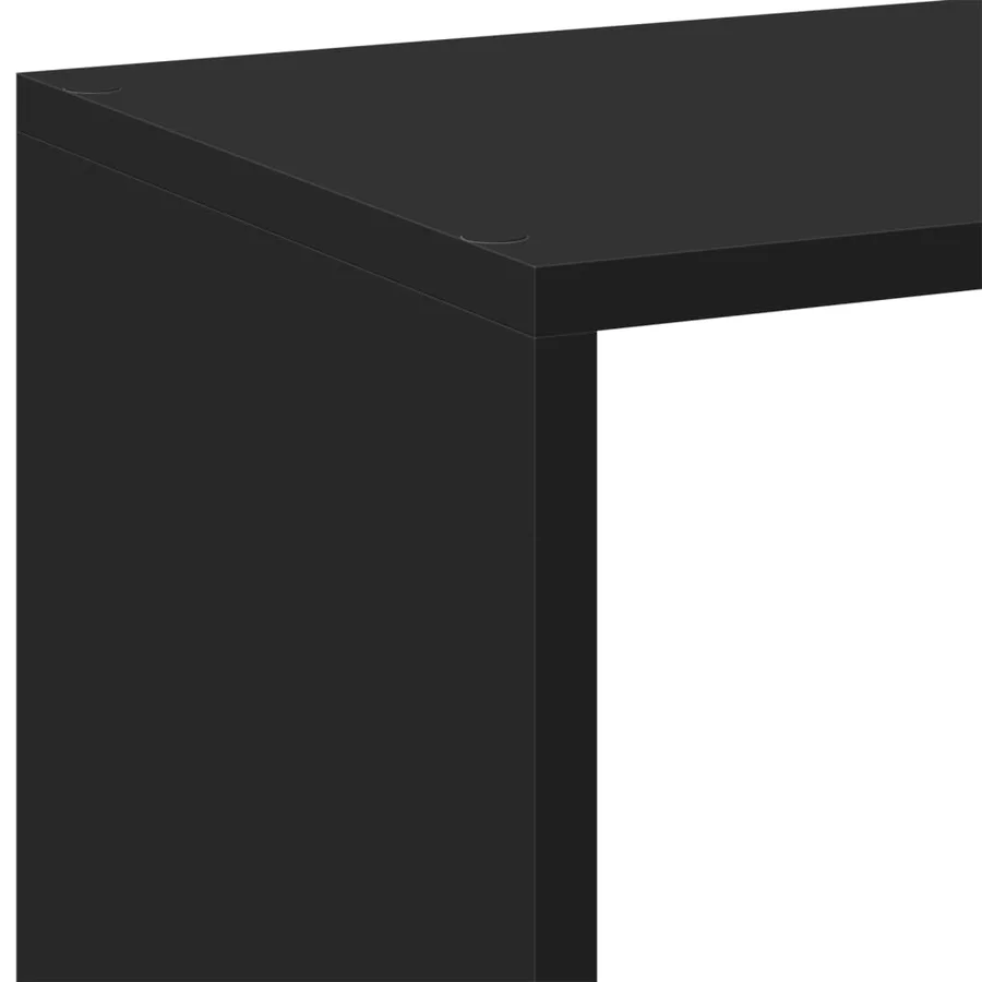 Étagère séparatrice de pièce noir 102x29x103,5 cm - 9