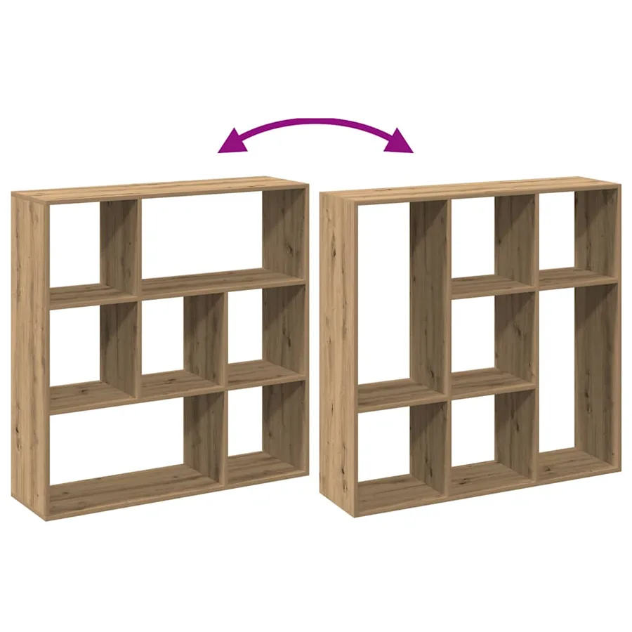 Étagère séparatrice de pièce chêne artisanal 102x29x103,5 cm - 8