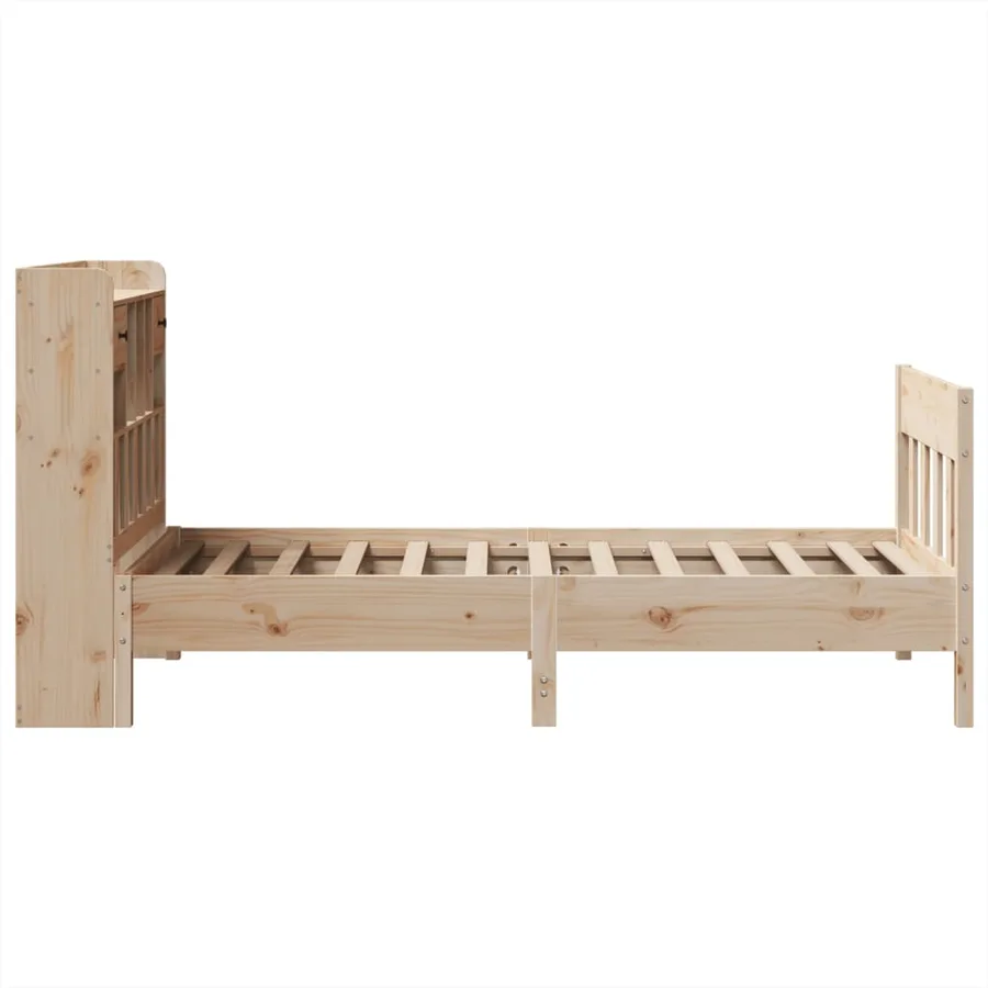 Cadre de lit sans matelas 90x200 cm bois de pin massif - 7