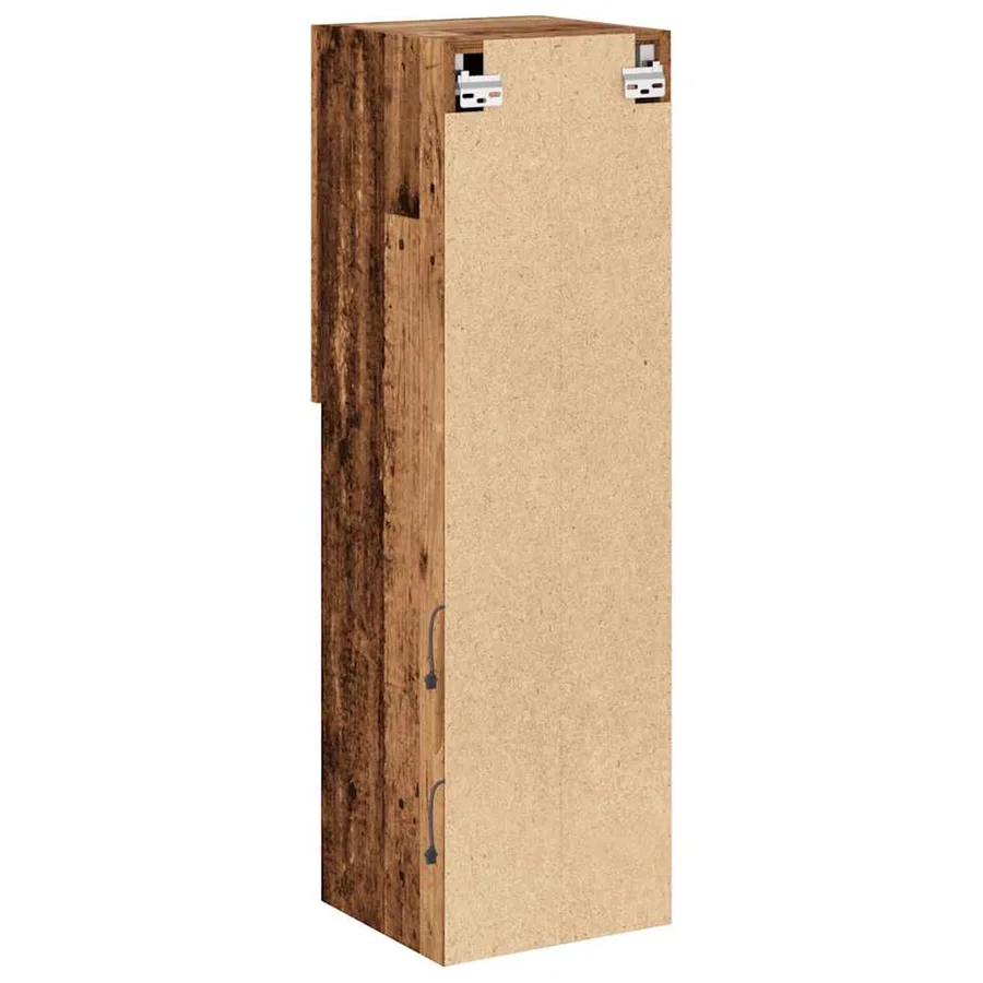 Meubles TV avec lumières LED 2 pcs vieux bois 30,5x30x102 cm - 10
