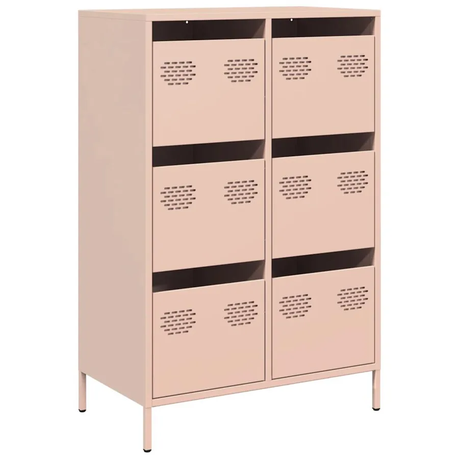 Buffet haut rose 68x39x101,5 cm acier - 2