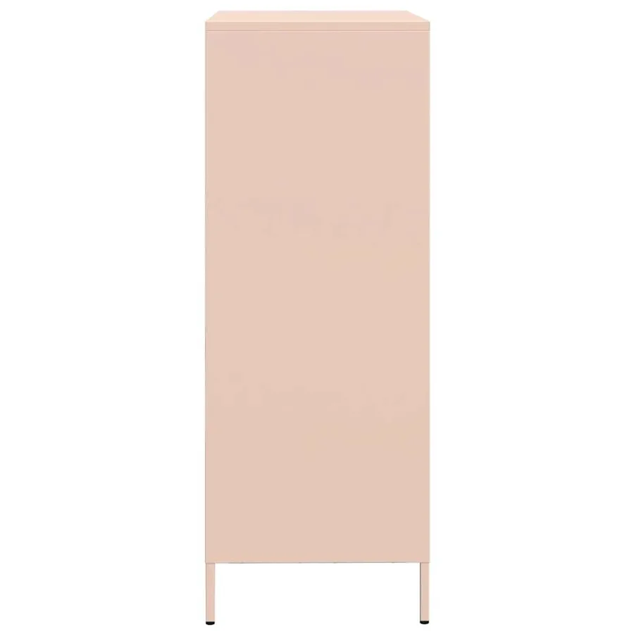 Buffet haut rose 68x39x101,5 cm acier - 6