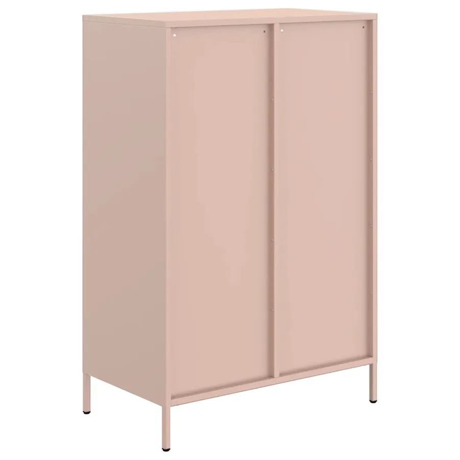 Buffet haut rose 68x39x101,5 cm acier - 7