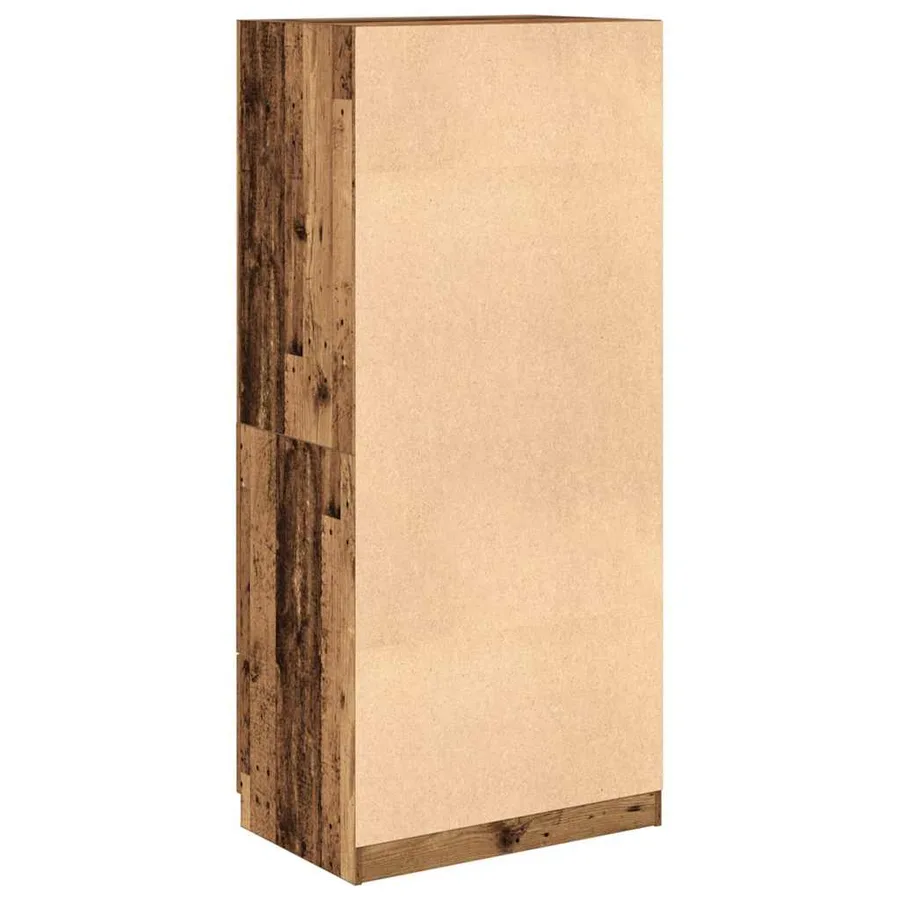 Garde-robe vieux bois 80x52x180 cm bois d'ingénierie - 6