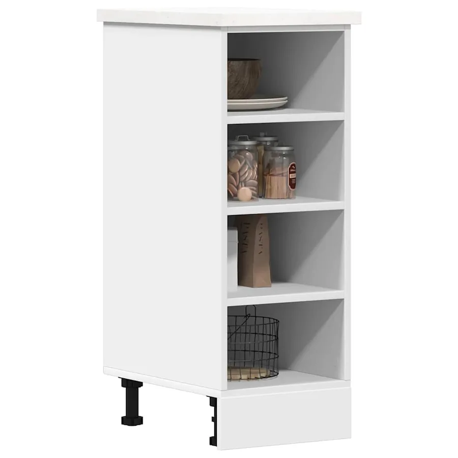 Meuble bas "Riga" Blanc 30 x 44,5 x 81,5 cm Bois d'ingénierie