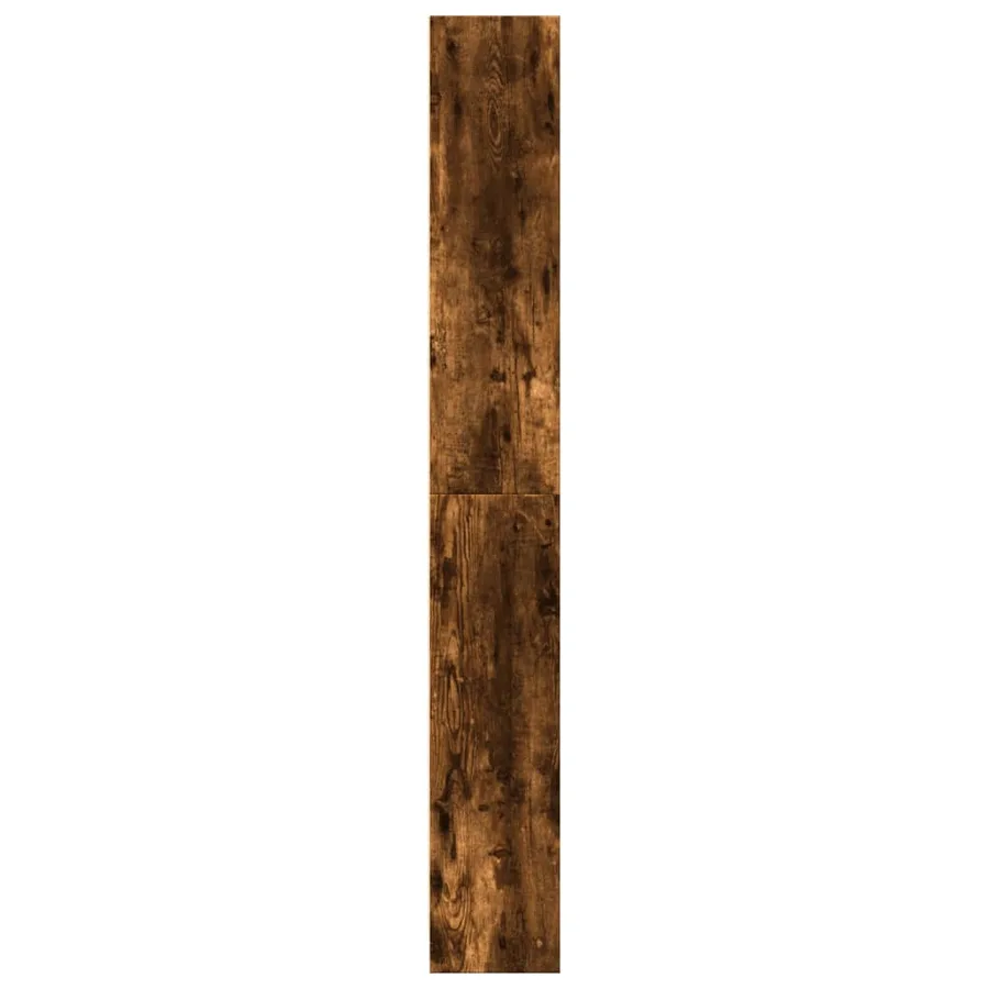 Bibliothèque chêne fumé 80x24x176 cm bois d'ingénierie - 6
