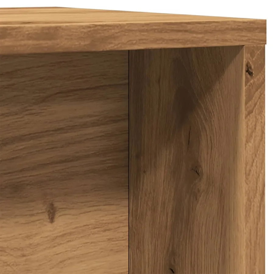 Tables basses gigognes 2 pcs chêne artisanal bois d'ingénierie - 8